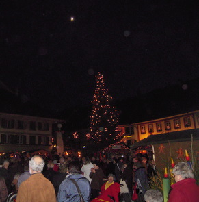 Tannenbaum h&uuml;bsch geschm&uuml;ckt