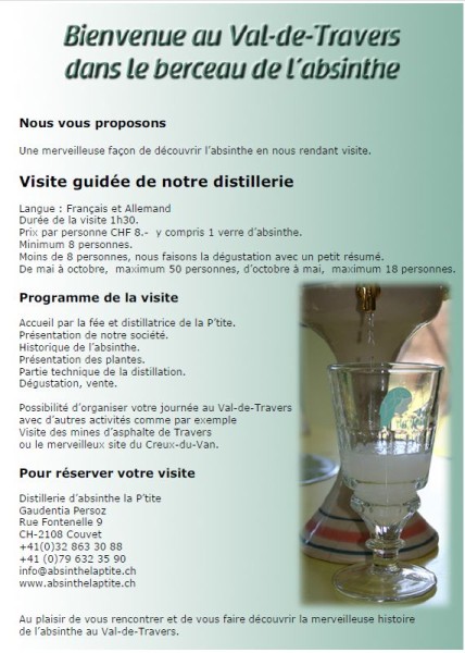 Flyers Absinthe La Ptite verso