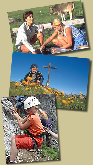 Wandern, Klettern, Bergsteigen