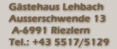 G&auml;stehaus Ferienwohnung Lehbach