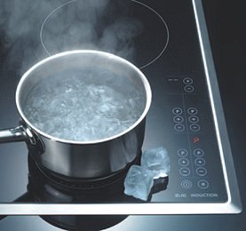 Induktionskochfeld: Topf hei&szlig; - Eis kalt