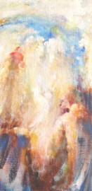 25 Trost, Acryl auf Jute, 79 x 37 cm 25 Trost, Acryl auf Jute, 79 x 37 cm