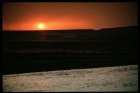 Turquie. Coucher de soleil sur l'Euphrate.
