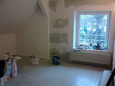 Zimmer vor der Renovierung
