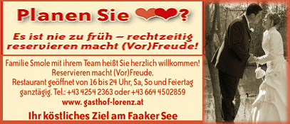 Hochzeit am Faakersee