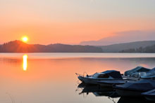 Sonnenuntergang am Faaker See