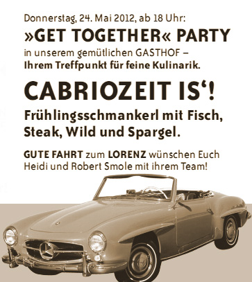 Cabriozeit beim Lorenz !
