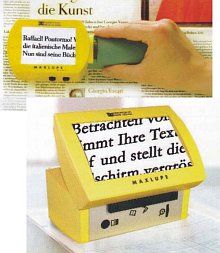 elektronische Lupe als vergr��ernde Sehhilfe