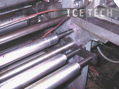 Druckmaschine nach Reinigung mit Trockeneisstrahltechnik