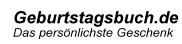 Geburtstagsbuch - das pers&ouml;nliche Buch zum Geburtstag als Geschenk