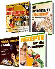 aktuelle Ebooks, interessante Themen, Nichtraucher, Abnehmen, Rezepte f�r Single, Hundekauf, Geldverdienen