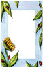 Passepartout mit Sonnenblume und Marienk�fer