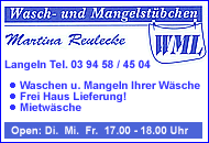Wasch- und Mangelst�bchen Langeln