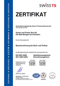 AWISS TS Zertifikat