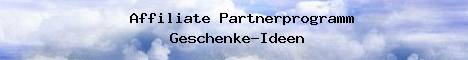 Werbebanner Affiliate Partnerprogramm von Geschenke-Ideen