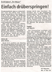 Erz&auml;hlabend "Die Mauer" mit Michl Zirk, Geschichtenerz&auml;hler