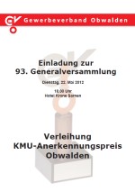 Generalversammlung GVO 2012