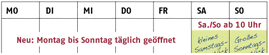 Wochenprogramm im Globus Oberstaufen im Allg&auml;u