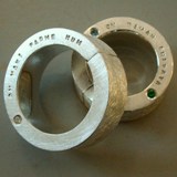 Silber Diamant Aquamarin Smaragd