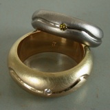 Gelbgold Weissgold Diamanten