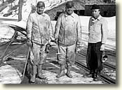Bergleute im Winter 1954/55