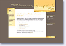 Homepage "State of the Art Events"