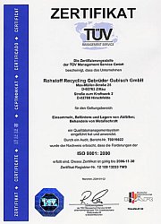 Zertifikat Hirschfelde