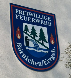 Schild Feuerwehr