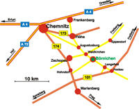Anfahrt H&auml;nel Werbemittel B&ouml;rnichen