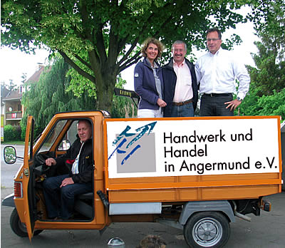 Horst Hohmann im Piaggio Horst Hohmann im Piaggio