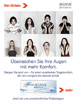 Kontaktlinsen Probetragen: Acuvue Tageslinsen Gutschein