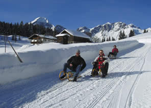 �lammertal.info - Lustiges Rodeln f�r die ganze Familie in St. Martin am Tennengebirge