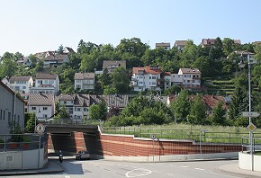 Bahnunterf�hrung am Ortseingang