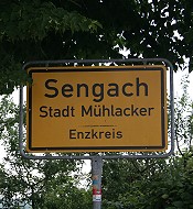 Der kleine Ort Sengach zwischen Enzberg und dem Zentrum von M�hlacker