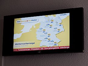 Das Patienten-Informationssystem im Wartezimmer