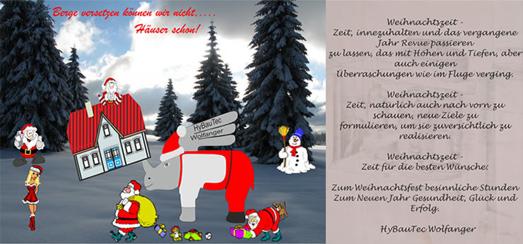 Dachstuhlhebung, Geschoßanhebung und Wohnraumerweiterung. Besinnliche Weihnachten und ein erfolgreiches Jahr 2012...
