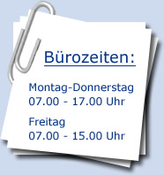 B&uuml;rozeiten der Nowak GmbH in Bergisch Gladbach
