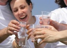 gesundes Wasser trinken