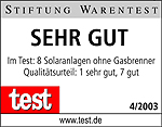 Das Logo der Stiftung Warentest