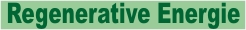 Regenerative Energie
