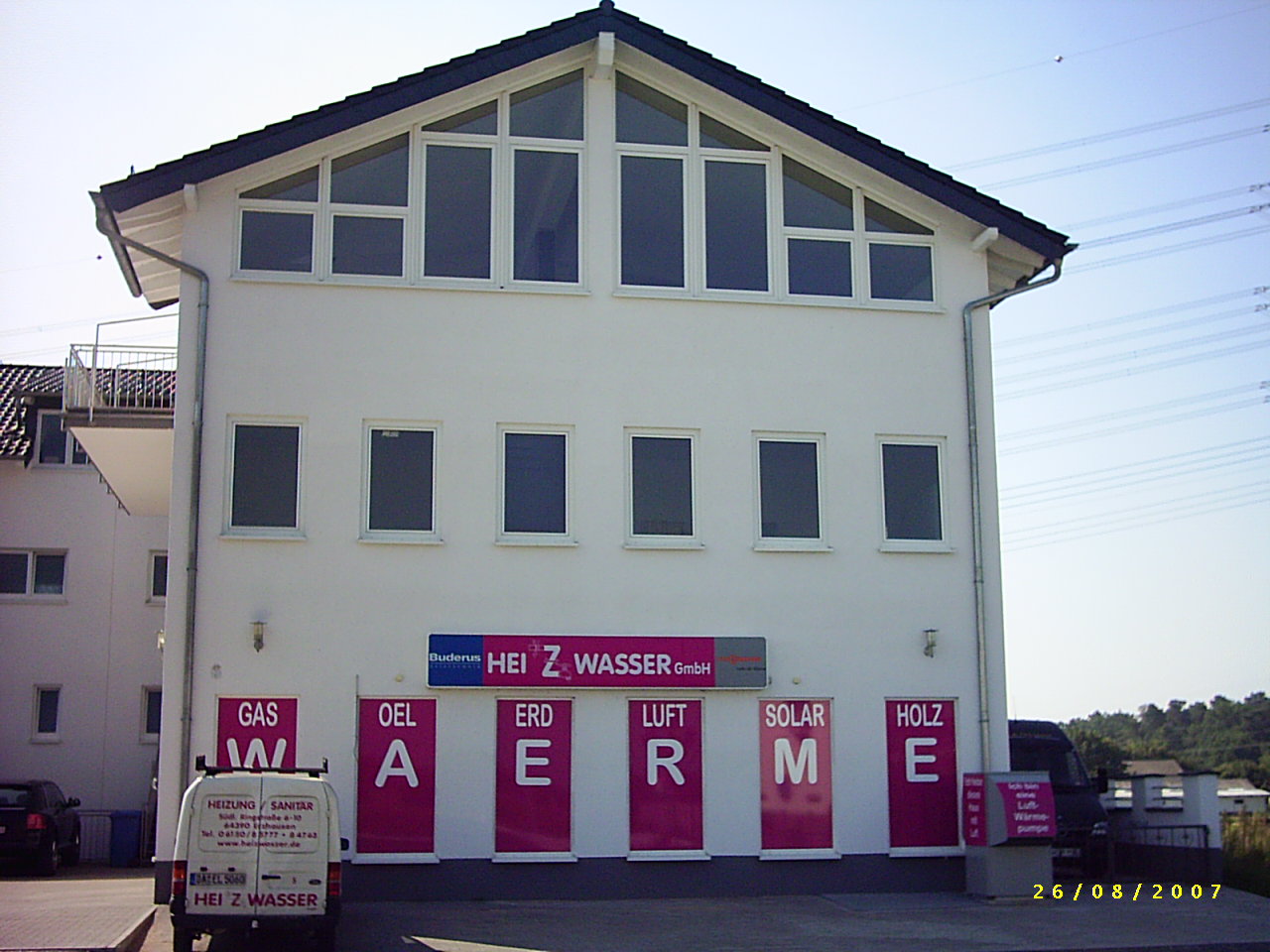Das Team der Heizwasser GmbH, Erzhausen. Heizung/Klima/Sanit&auml;r unterwegs f&uuml;r Sie im Rhein-Main-Gebiet