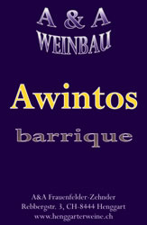 A&A Weinbau Awintos barrique Holzausbau Pinot noir Blauburgunder purpurrot Vanille Röstaroma