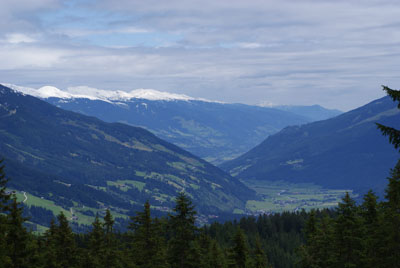 Blick in den Pinzgau im Nationalpark Hohe Tauern