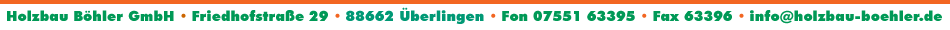 Mail an Holzbau B�hler GmbH