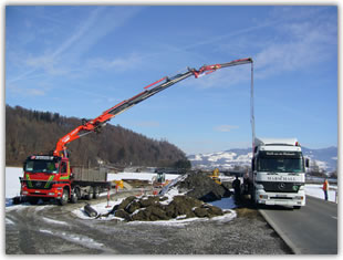 Kranarbeiten in Tuggen