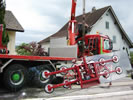 Fenstertransport mit Sauganlage