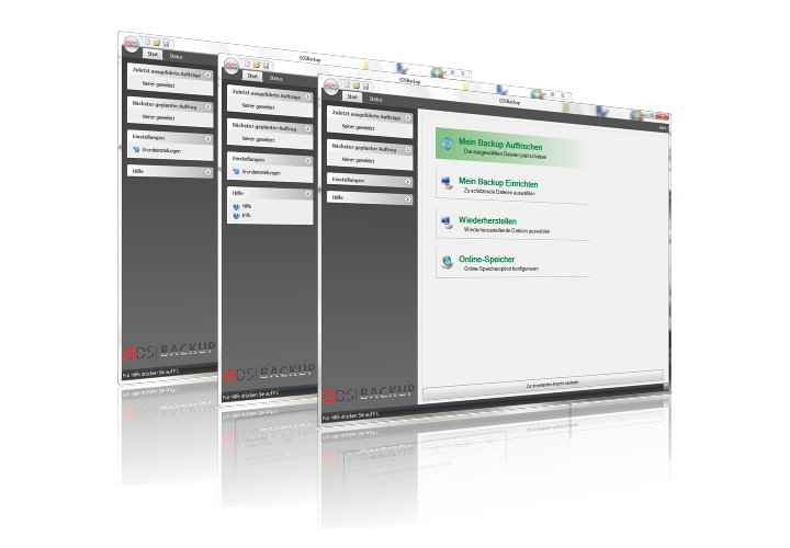 Screenshots GDS-Backup