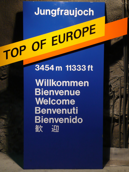 jungfraujoch top of Europe humbel ag kaffeemaschinen 3665 wattenwil