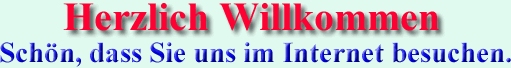 Grafik: Schriftzug Herzlich Willkommen, schön dass Sie uns besuchen
