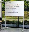 Whiteboard auf Stahrohrf&uuml;ssen